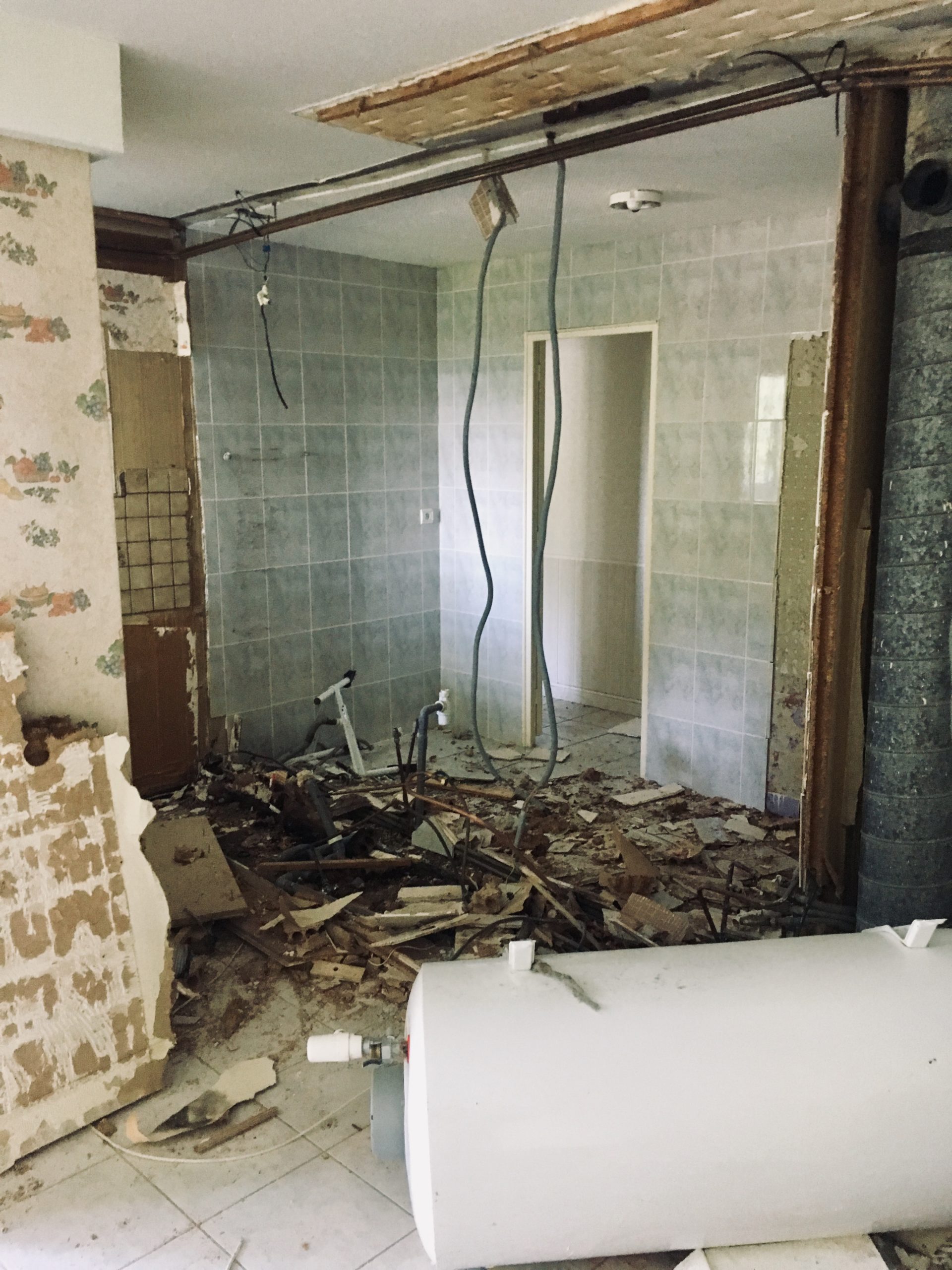 pendant travaux sdb