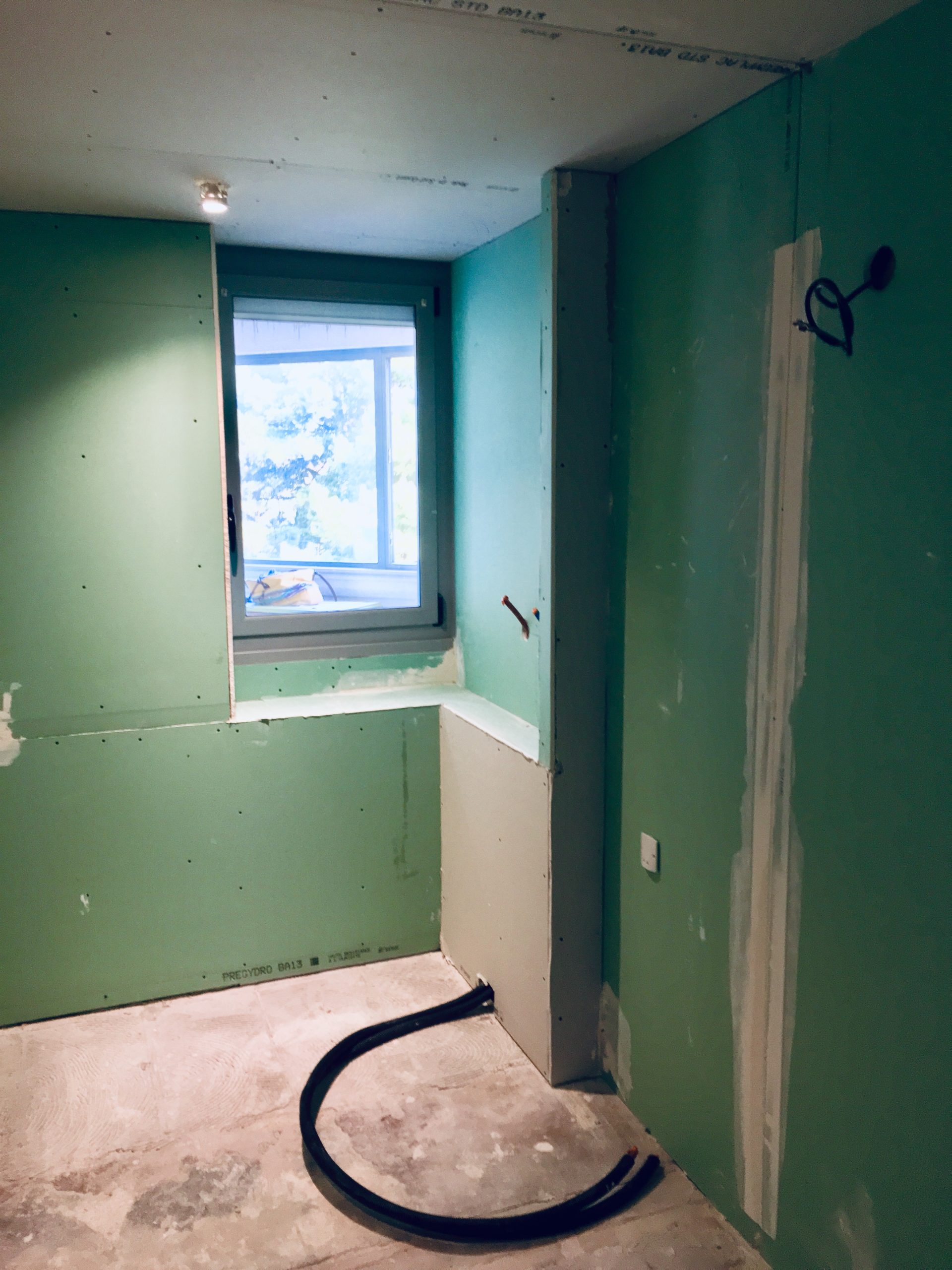 pendant travaux sdb