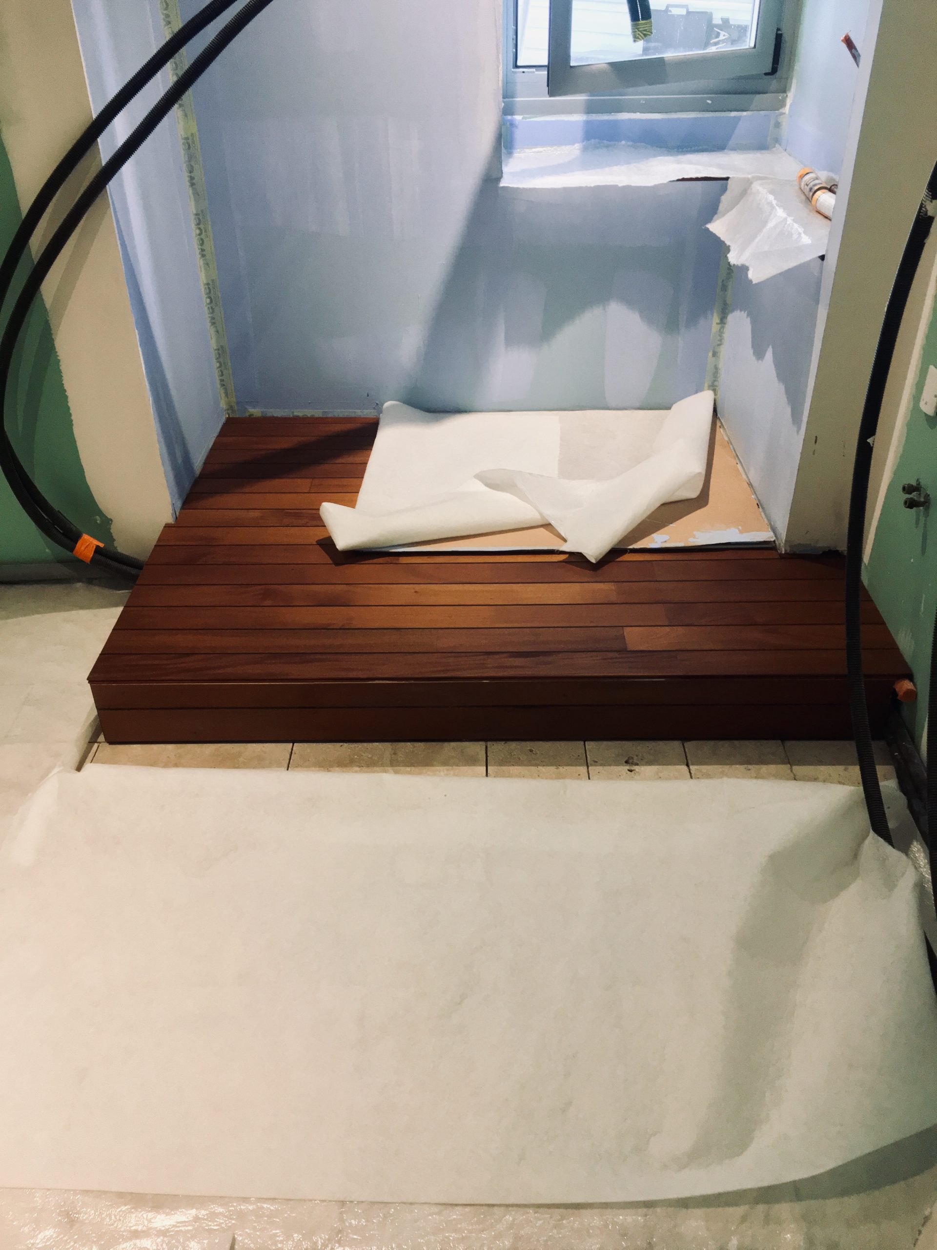 pendant travaux sdb