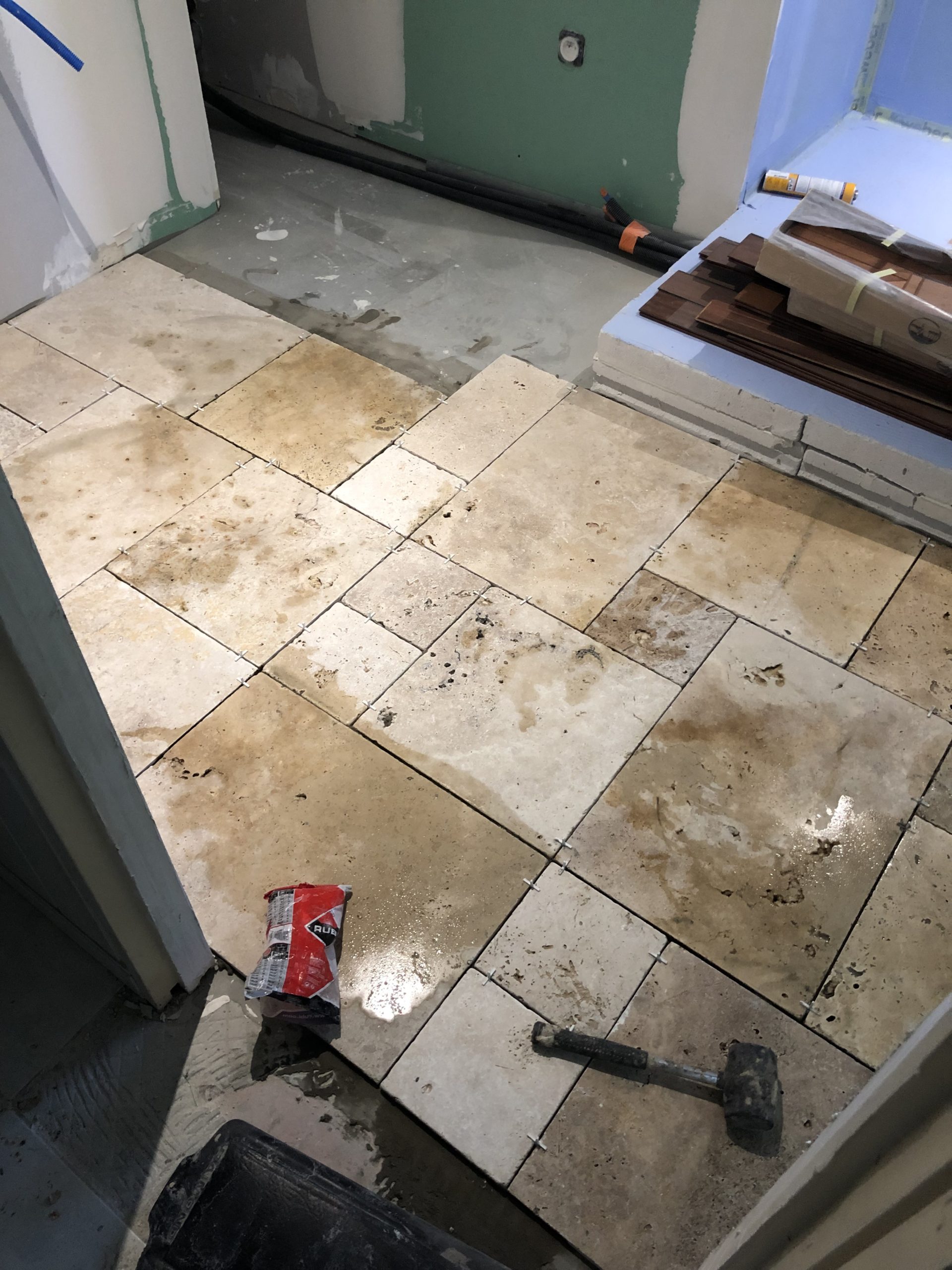 pendant travaux sdb