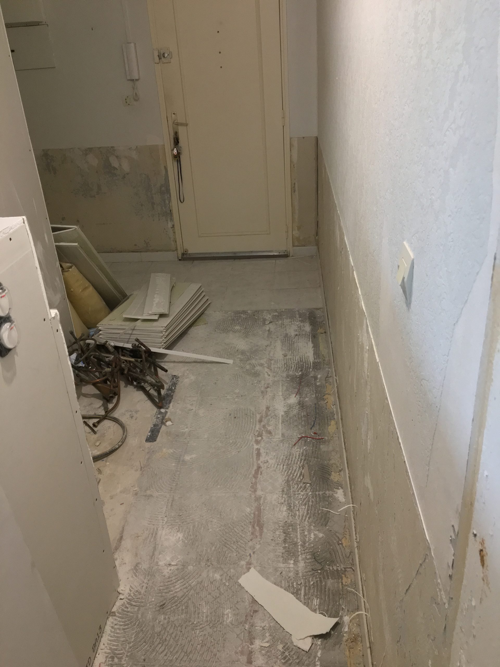 travaux rénovation entrée