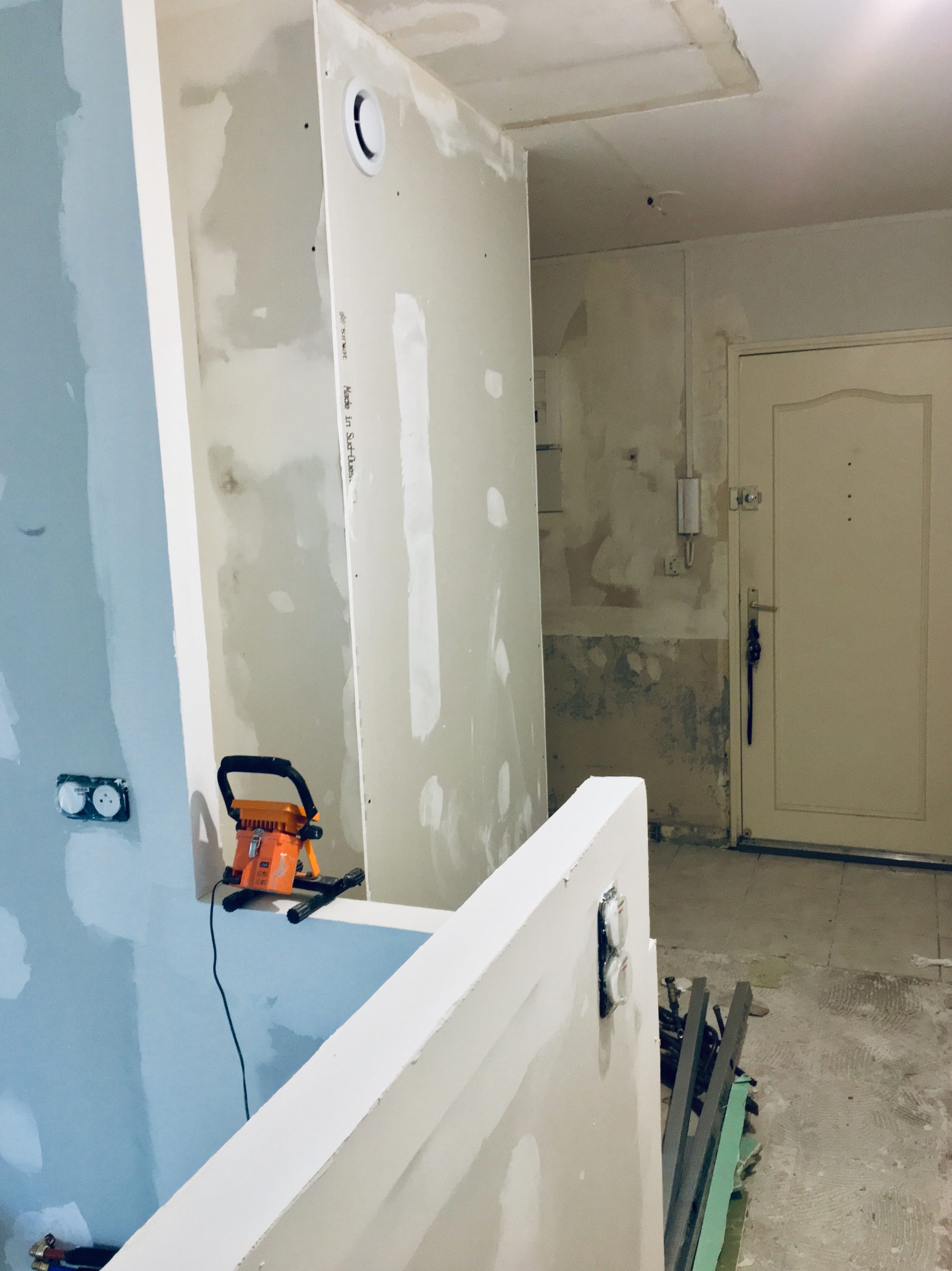 travaux rénovation entrée